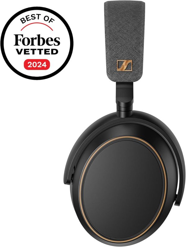 Sennheiser Consumer Audio Momentum 4 Wireless Headphones - Bluetooth Headset for Crystal-Clear Calls with Adaptive Noise Cancellation, 60h Battery Life, Lightweight Folding Design (Black/Copper) - Image 2